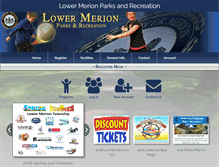 Tablet Screenshot of lowermerionrec.com